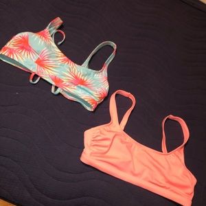 bathing suit tops.